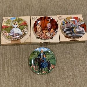 Gone With The Wind 4 pc Plate Set
